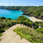 Cliff walk path in Guernsey